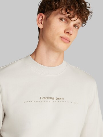Sweat-shirt Calvin Klein Jeans en gris