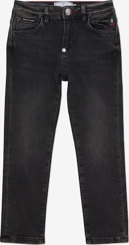 Philipp Plein - Vaquero 'Skull' en negro: frente