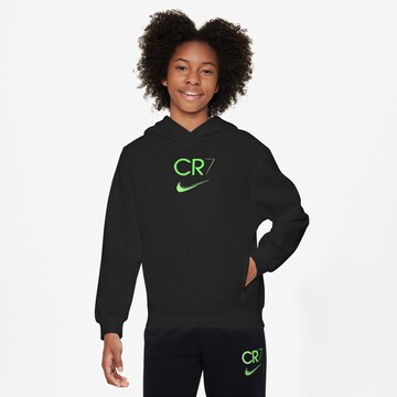 NIKE Sport szabadidős felsők 'CR7 CLUB FLEECE' - fekete: elől
