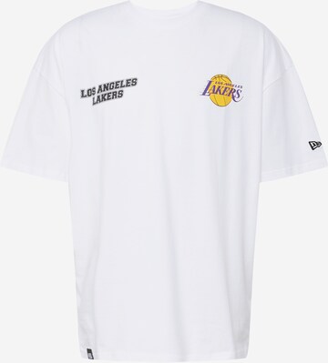 T-Shirt NEW ERA en blanc : devant