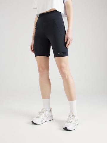 Röhnisch - Skinny Calças de desporto em preto: frente
