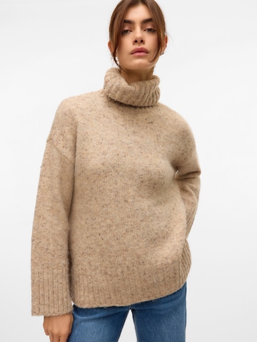 VERO MODA Pullover 'VMINGRID' i beige