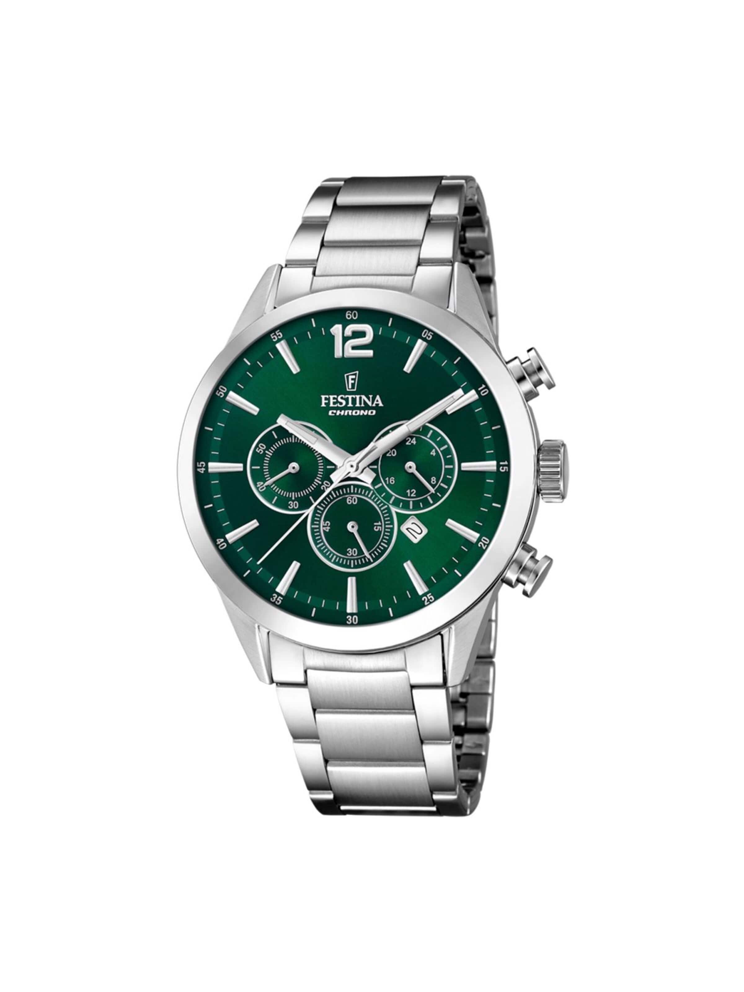 FESTINA Analoog horloge in Groen: voorkant