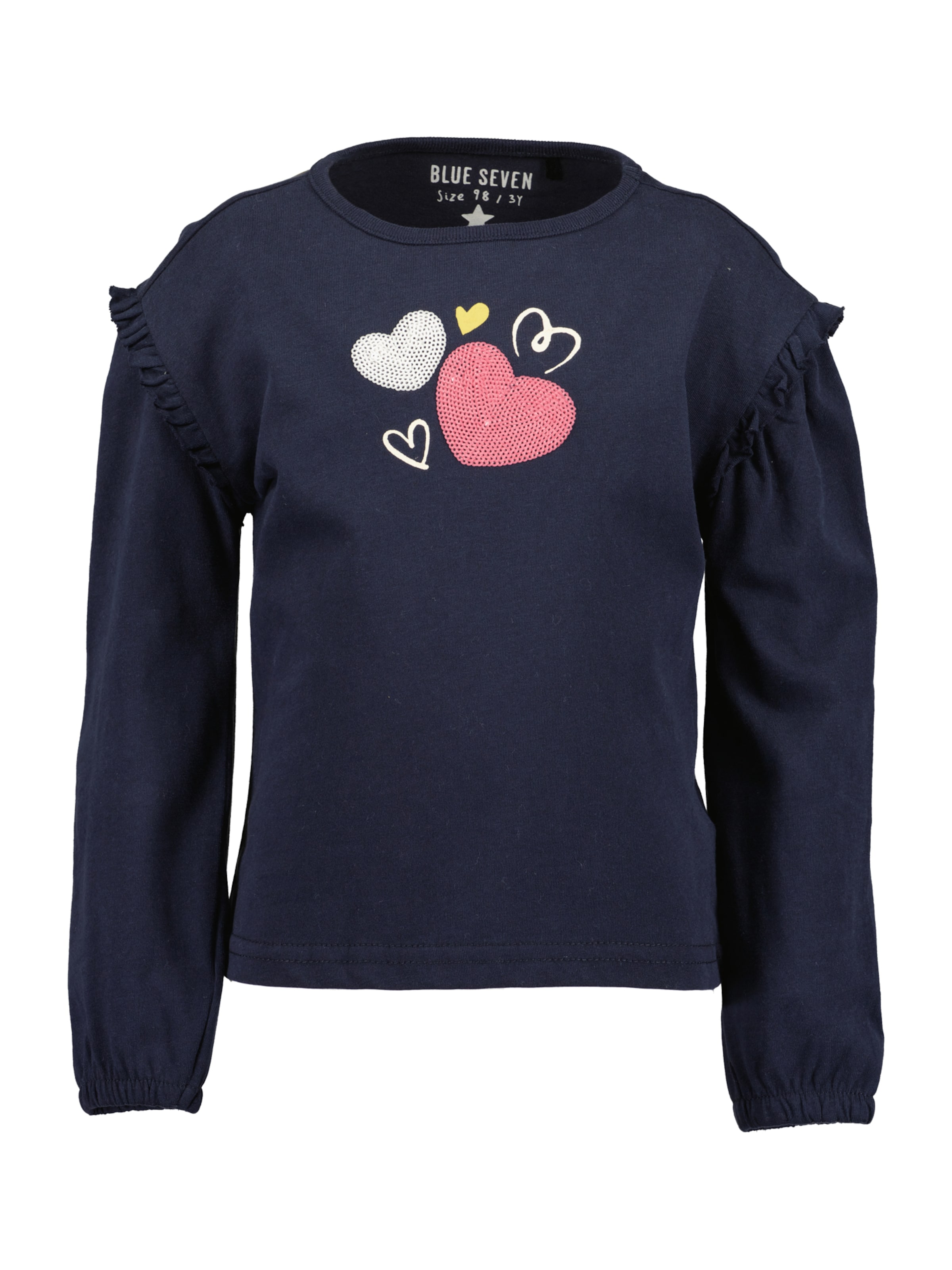 BLUE SEVEN Тениска в синьо: отпред