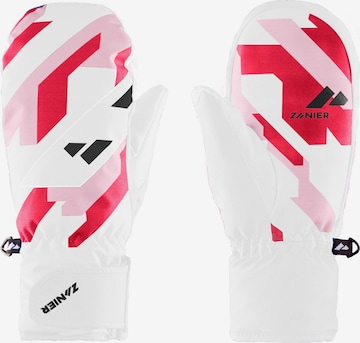 Zanier Athletic Gloves in White: front