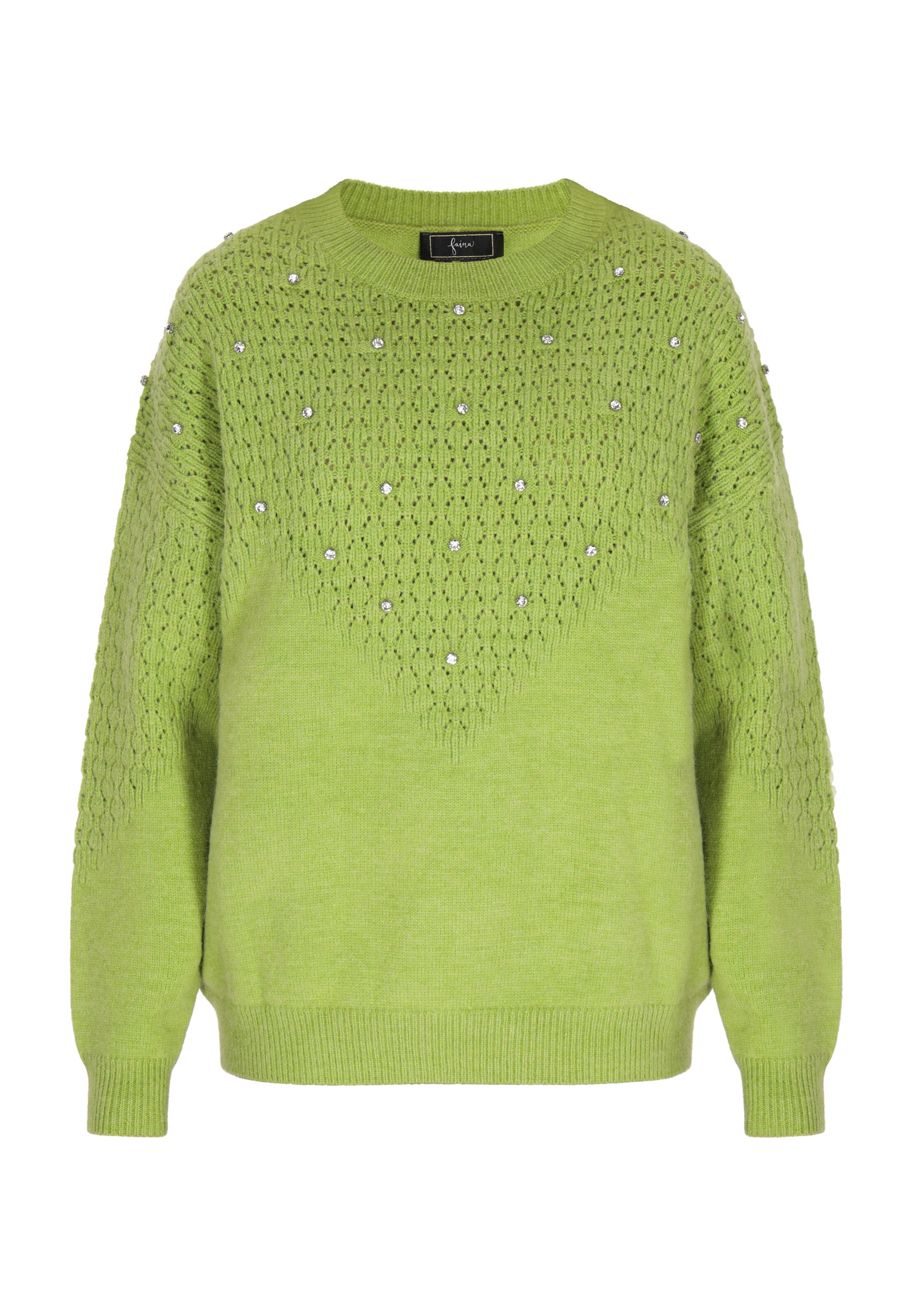 faina Pullover in Grün: Vorderseite