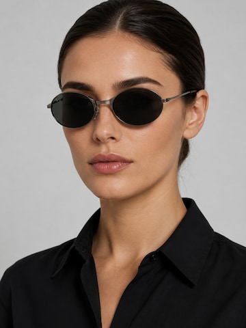 Lunettes de soleil 'Oval Sonnenbrillen Pemu' VEYREY en noir