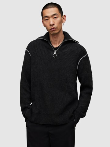 AllSaints Пуловер 'ASTEROID' в черно: отпред