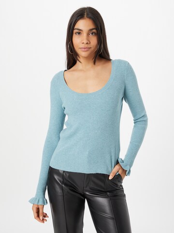 VILA Sweter 'Luciana' w kolorze niebieski: przód