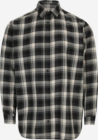 Jack & Jones Plus Regular fit Button Up Shirt 'CHASER JOSHUA' in Black: front