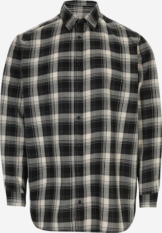 Coupe regular Chemise 'CHASER JOSHUA' Jack & Jones Plus en noir : devant