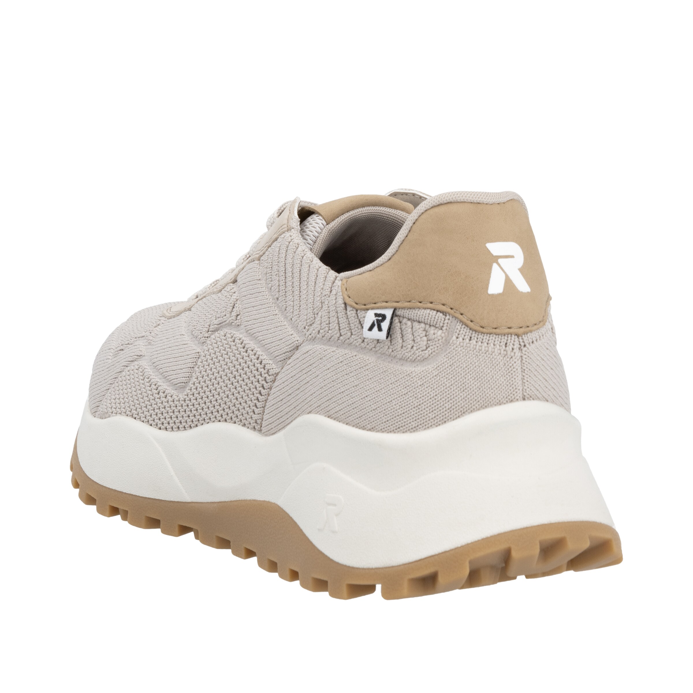 Baskets basses 'U1302' Rieker Sport en beige