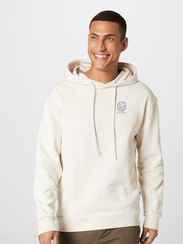 Hailys Men - Sweatshirt 'Gary' em branco: frente
