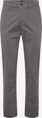 Effilé Pantalon chino BOSS en gris : devant
