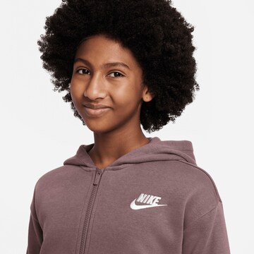 Nike Sportswear Zip-Up Hoodie in Brown