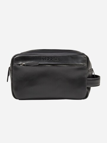 NEGOTIA Leather Toiletry Bag 'Apex' in Black: front