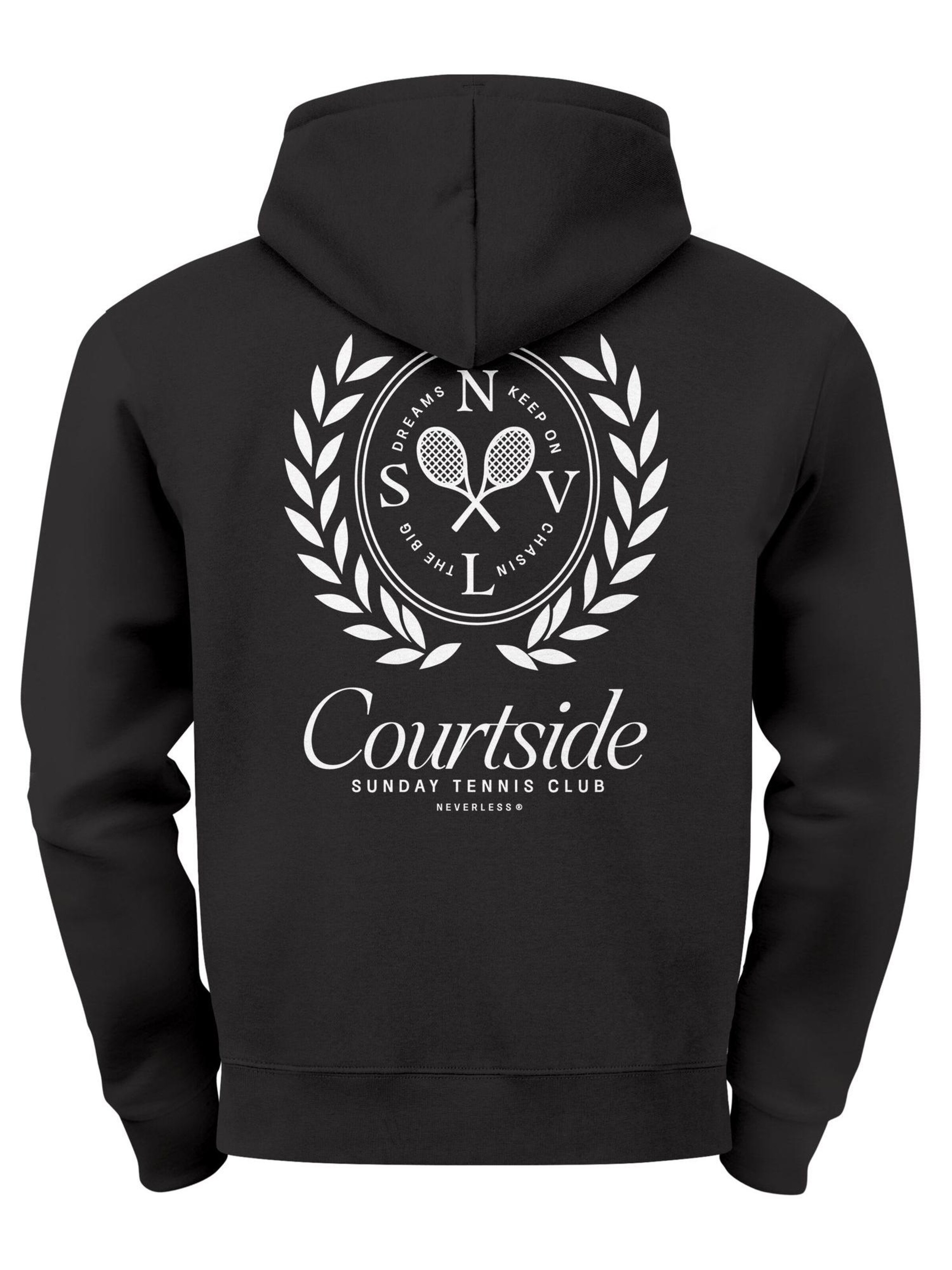 Neverless Sweatshirt 'Courtside Tennis' in Black