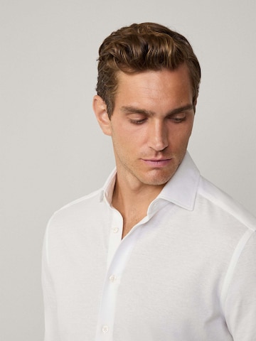 Hackett London Slim Fit Businesshemd in Weiß