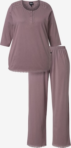Ulla Popken Pyjama in Lila: Vorderseite