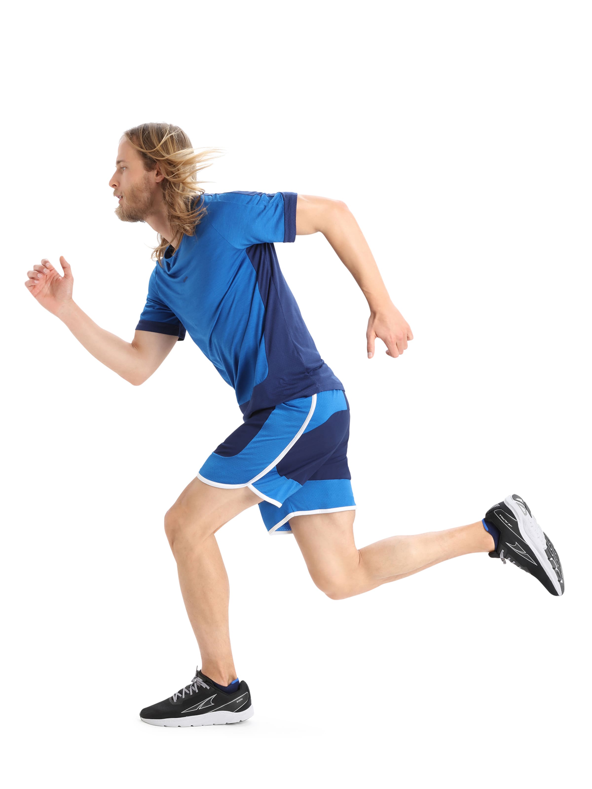 ICEBREAKER Regular Workout Pants 'ZoneKnit' in Blue