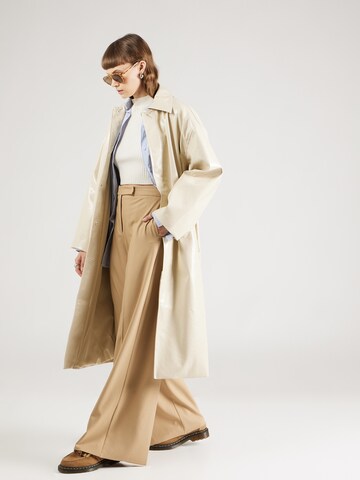 MAX&Co. Wide leg Trousers with creases 'CARONTE' in Brown