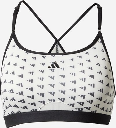 ADIDAS PERFORMANCE Sports bra 'Aeroreact Light-Support' in Black / White, Item view