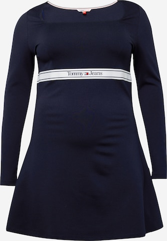 Tommy Jeans Curve Dress in Blue: front