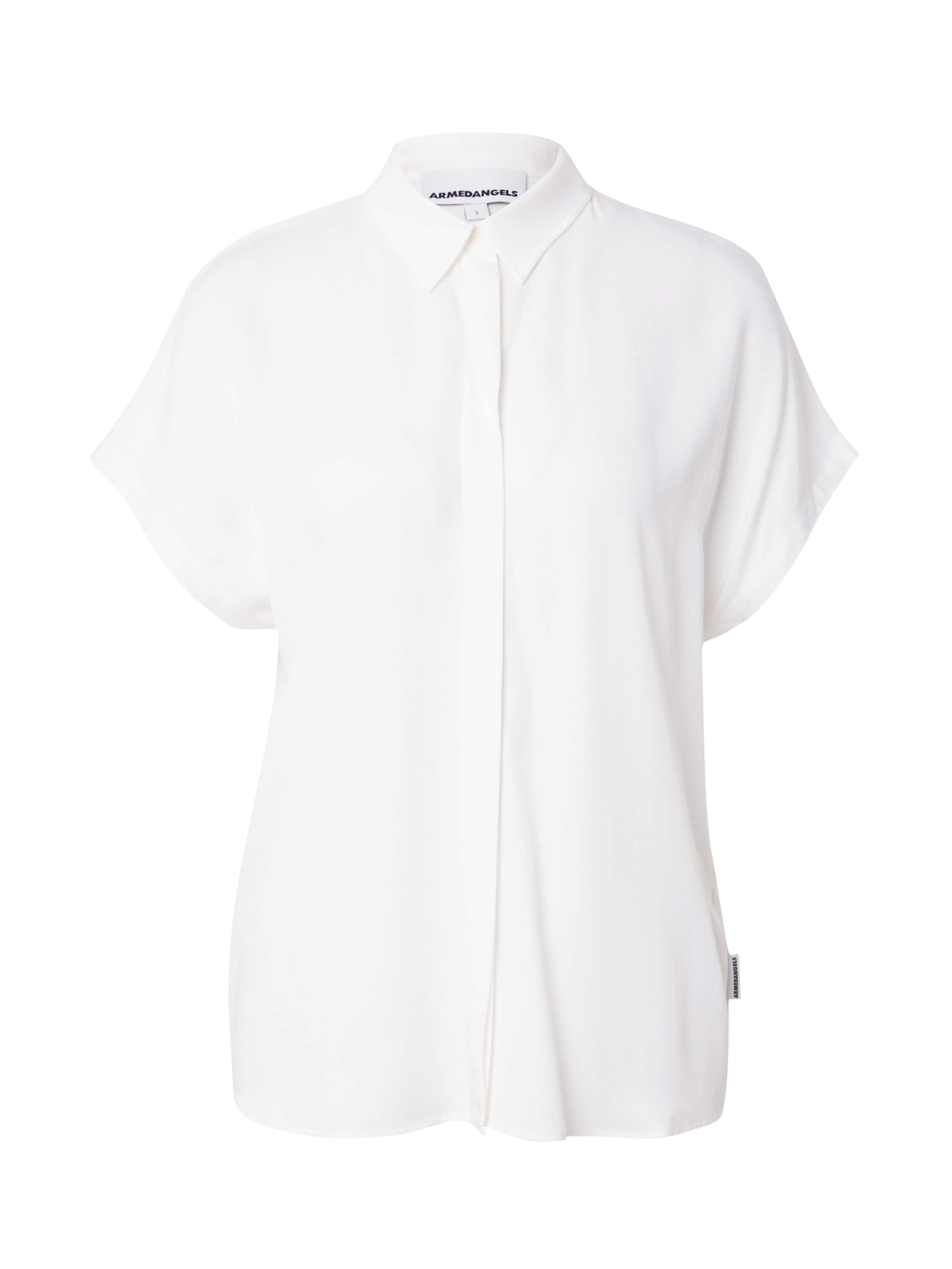 ARMEDANGELS Pluus 'Larisaana', värv valge: eest vaates