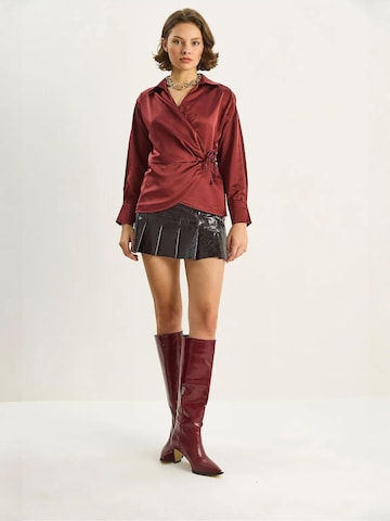 Chemisier Bianco Lucci en rouge