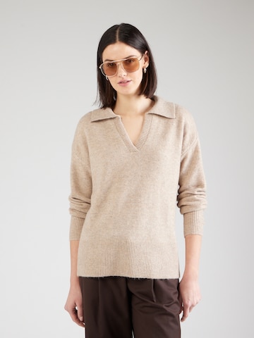 PIECES Sweater in Beige: front