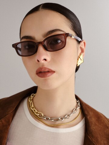 LE SPECS Солнцезащитные очки 'CONFIDENTIAL' в Коричневый