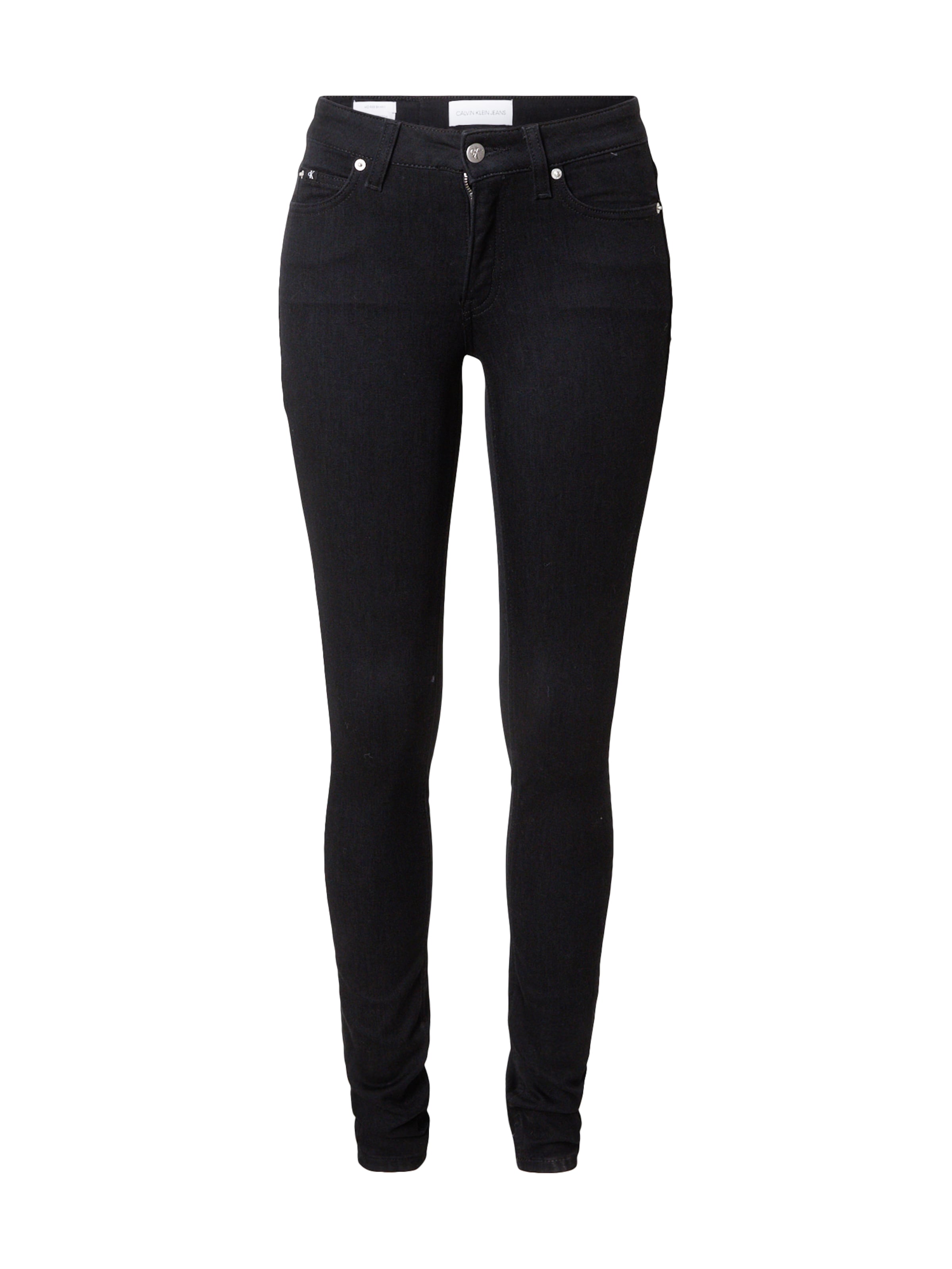 Calvin Klein Jeans Teksapüksid, värv must: eest vaates