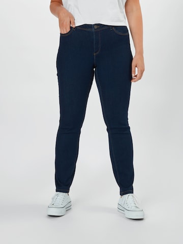 Vero Moda Curve Slimfit Jeans 'Manya' in Blau: predná strana