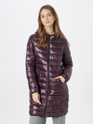 QS Between-Seasons Coat in Purple: front