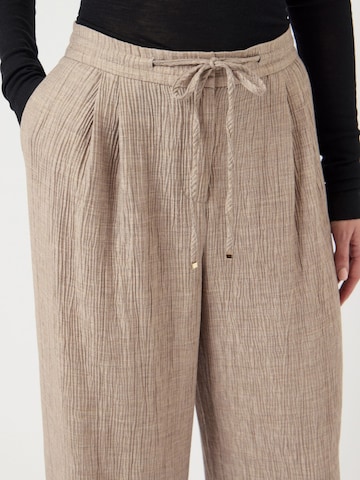 YAS Wide leg Bandplooibroek 'YASRina' in Beige