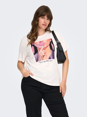 ONLY Carmakoma Shirt in White: front