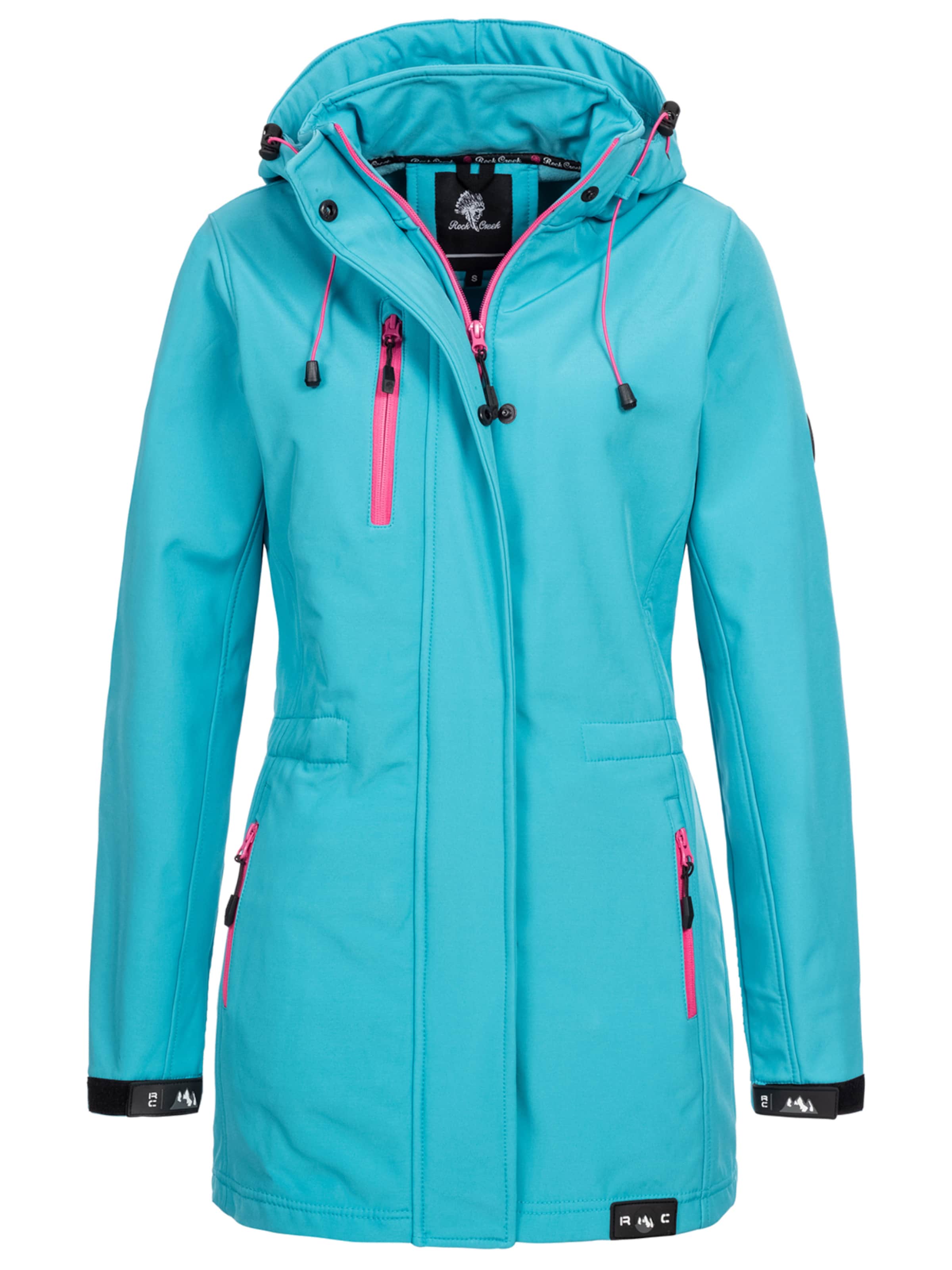 Rock Creek Outdoorjacke in Blau: Vorderseite