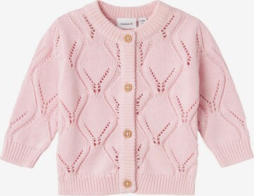 Cardigan NAME IT en rose : devant