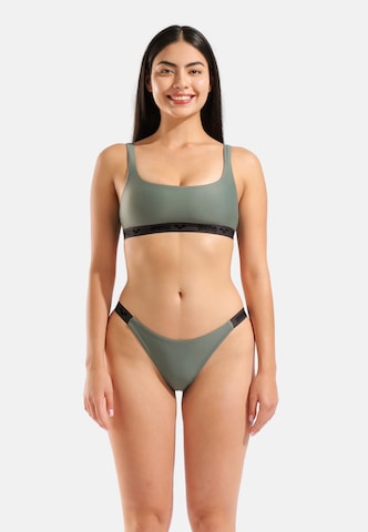 ARENA Bustier Bikini 'Solid Elastic Beach' värissä vihreä: etupuoli