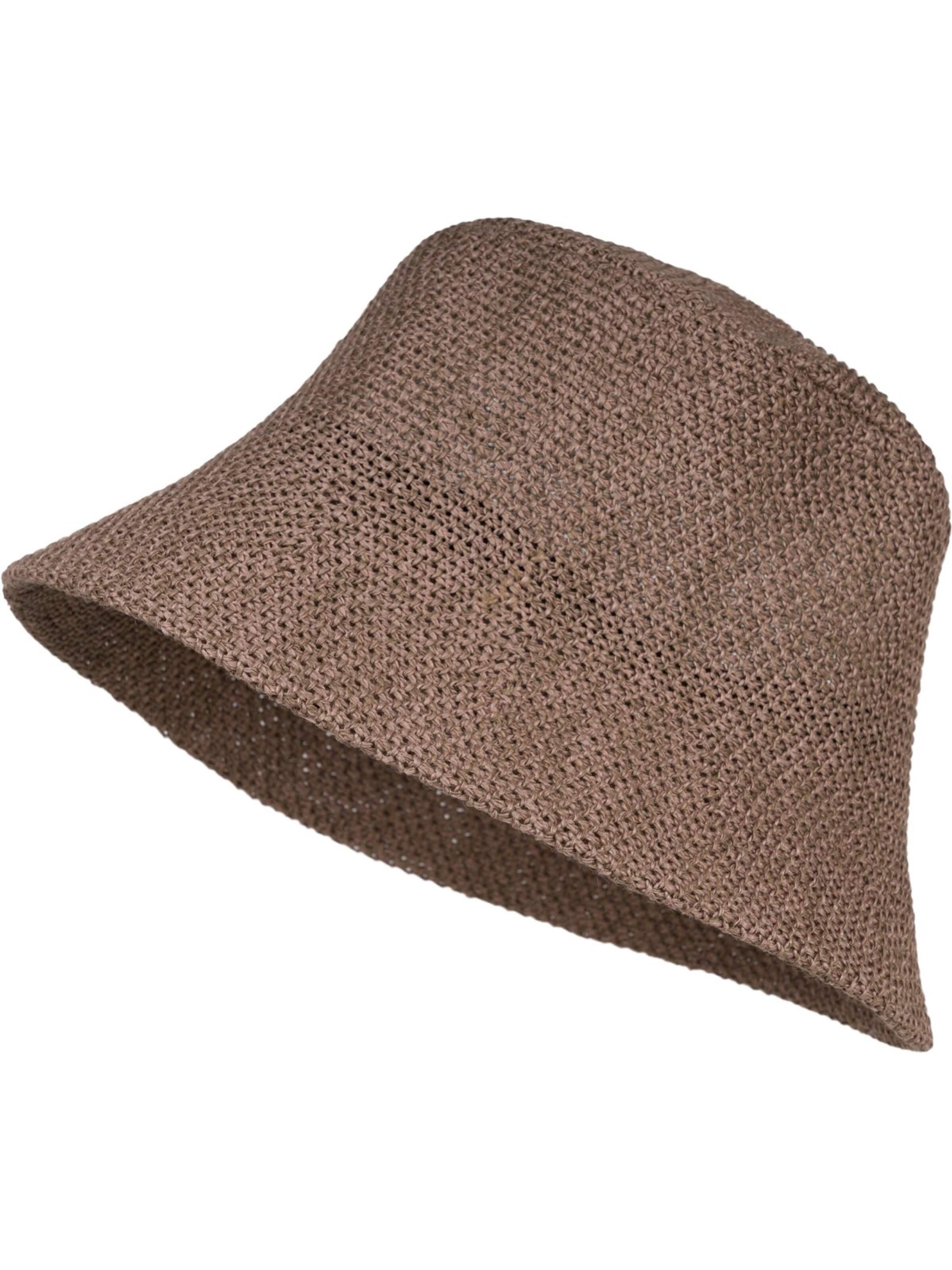 styleBREAKER Hut 'Fischerhut aus Papierstroh - Knautschhut'‌‌‌ in 54-64 in taupe, Produktansicht