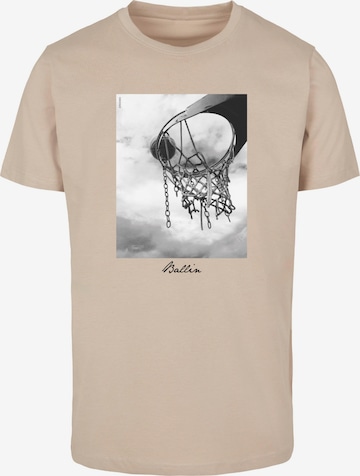 Maglietta 'Ballin 2.0' di Mister Tee in beige: frontale