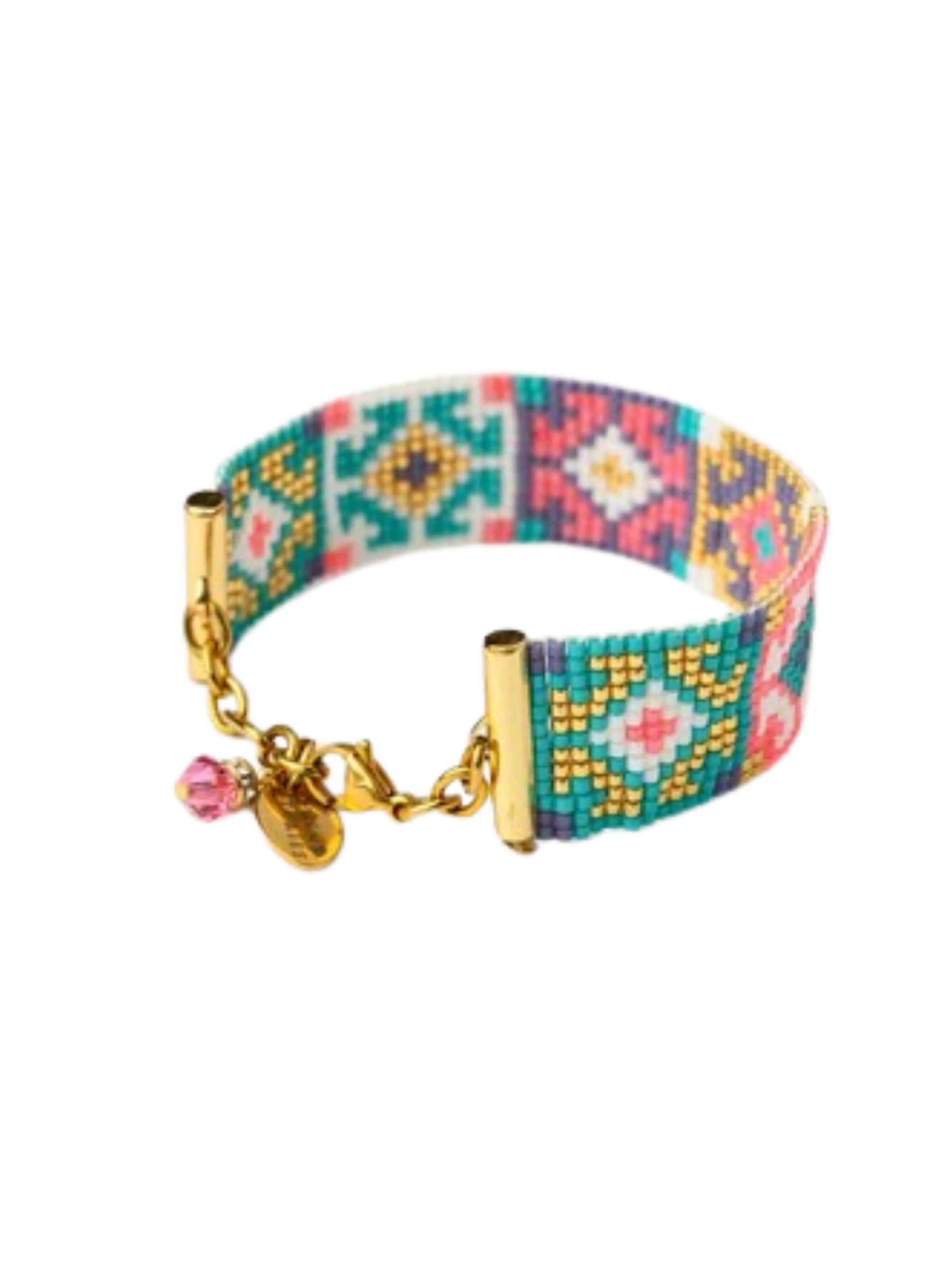 THE GEM STORIES JEWELRY Βραχιόλι 'Miyuki Abstract Pop Bracelet' σε ανάμεικτα χρώματα