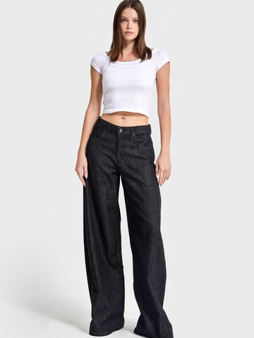 Wide Leg Jean 'Palazzo High Rise Jeans' IT'S BASIC en bleu