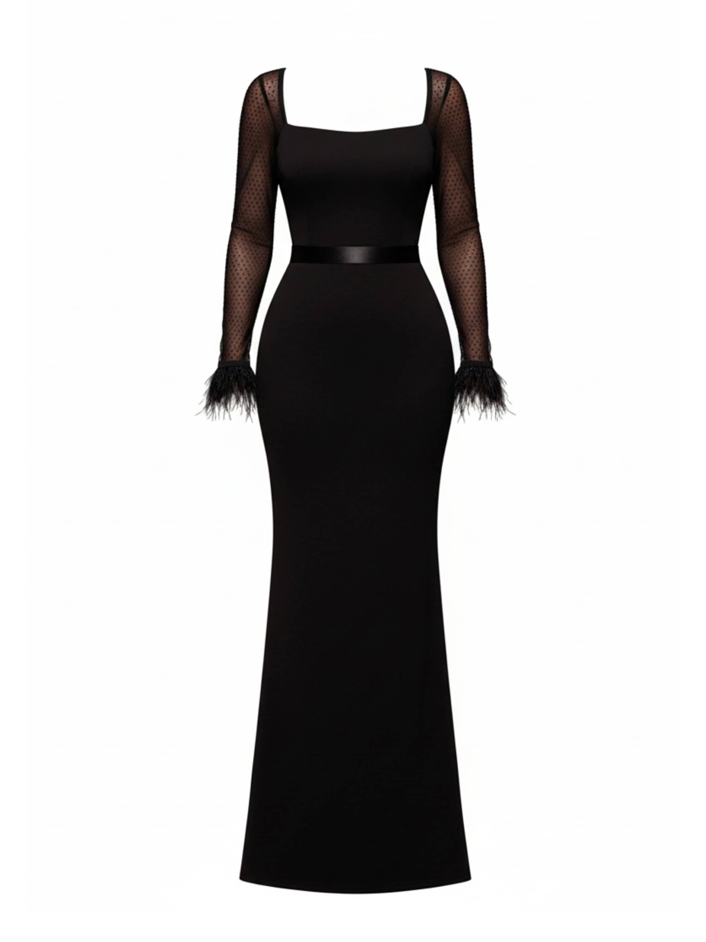 GODDIVA Evening dress in Black: front