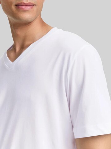 TOM TAILOR Shirt 'Tom Tailor Doublepack V-neck Tee White 1037738 20000' in White