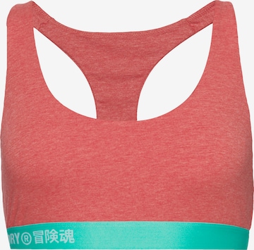 Superdry Sports Bra in Pink: front