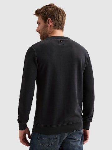 PME Legend - Sudadera 'Sweatshirt with knitted sleeves and print' en azul