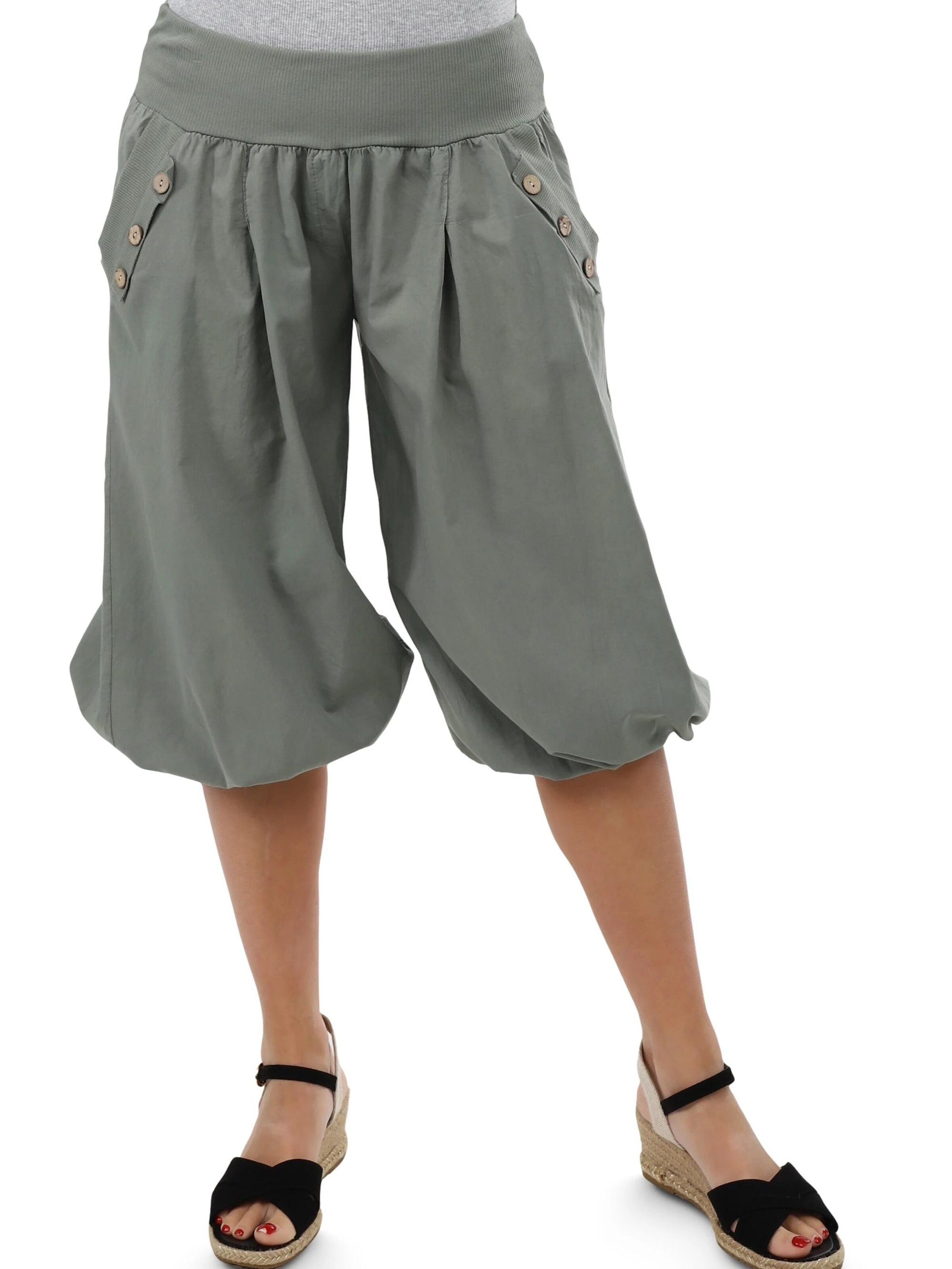 malito more than fashion Loose fit Harem Pants in Green