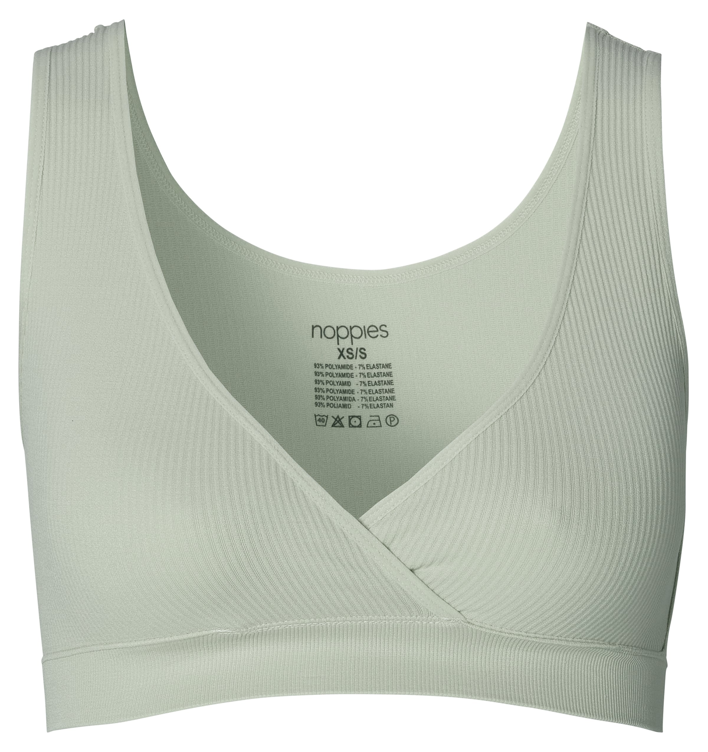 Noppies Nursing Bra in Green: front