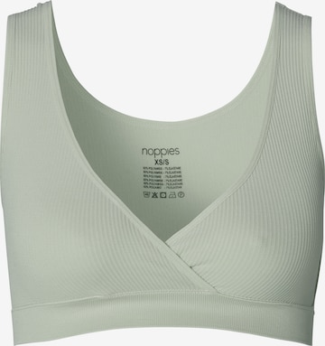 Noppies Bralette Nursing Bra in Green: front